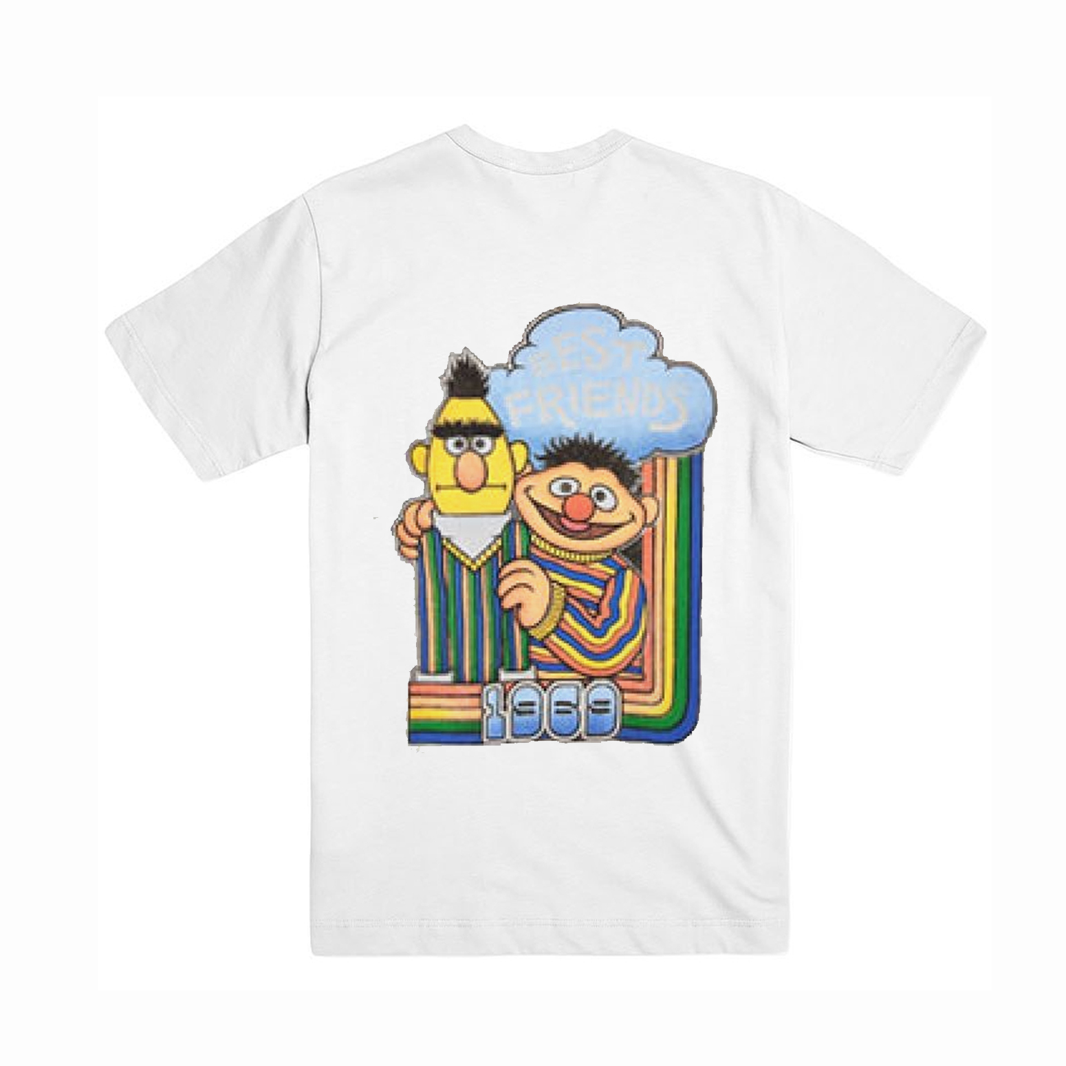 Sesame Street Best Friends 1969 t-shirt Back (BSM)
