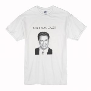 John Travolta Parody Nicolas Cage T-Shirt (BSM)