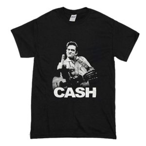 Johnny Cash Men's The Bird Slim Fit T-Shirt (BSM)