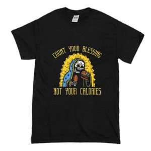 Count Blessings Not Calories T-Shirt Black (BSM)