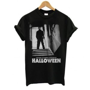 Halloween Michael Myers Stairs T Shirt (BSM)