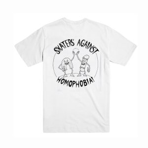 Skaters Against Homophobia T-Shirt – Back (BSM)