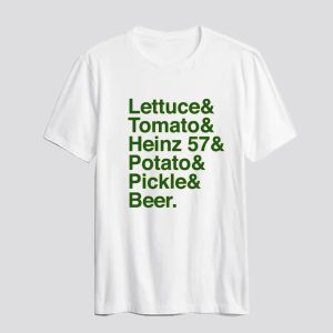 Custom Food 101 Lettuce & Tomato T Shirt AI