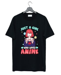 Just A Girl Who Loves Anime Kawaii T-Shirt AI