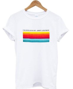 Color Your Life Adopt a Rainbow T-Shirt AI