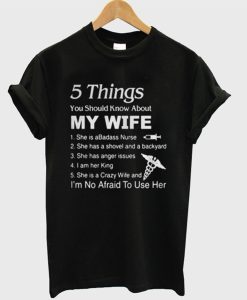 5 Things About My Wife T-Shirt AI