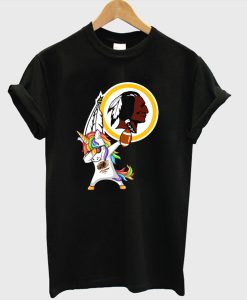 Dabbing Hip Hop Unicorn Dab With Football T-Shirt AI