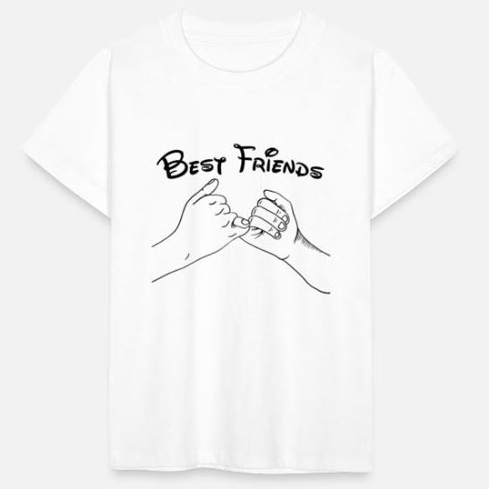 Best Friends Hand den kleinen Finger T-Shirt