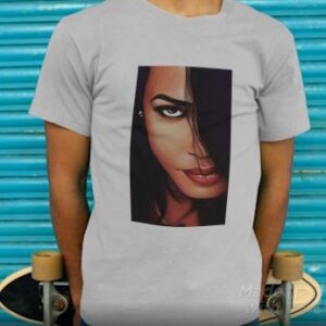 Aaliyah face t shirt