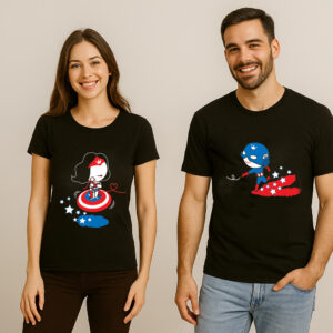 BoldLoft Captain Wonder Couple T Shirt